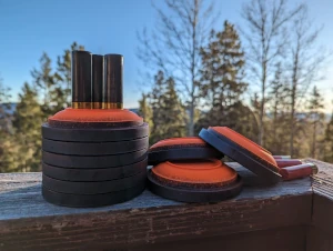 Picture of some clay pigeons